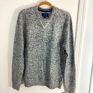 NWT MEN'S EVEN TIDE LARGE BLUE ONYX SWEATER CREWNECK PULLOVER COTTON BLEND